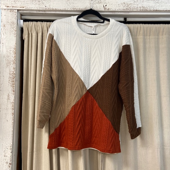 ePretty Sweaters - ePretty Color Block Knit Sweater